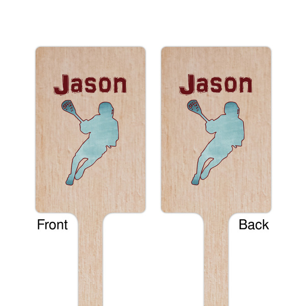 Lacrosse Wooden 6.25" Stir Stick - Rectangular - Double Sided - Front & Back