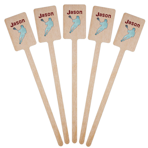 Lacrosse Wooden 6.25" Stir Stick - Rectangular - Fan View