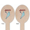 Lacrosse Wooden Food Pick - Oval - Double Sided - Front & Back
