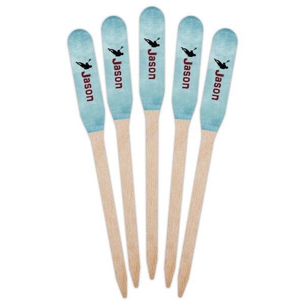 Lacrosse Wooden Food Pick - Paddle - Fan View