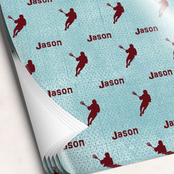 Lacrosse Wrapping Paper Sheets - Single-Sided - 20" x 28" (Personalized)