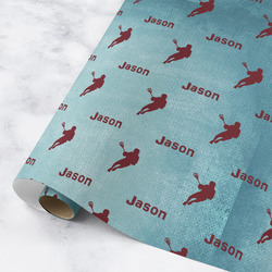 Lacrosse Wrapping Paper Roll - Medium - Matte (Personalized)