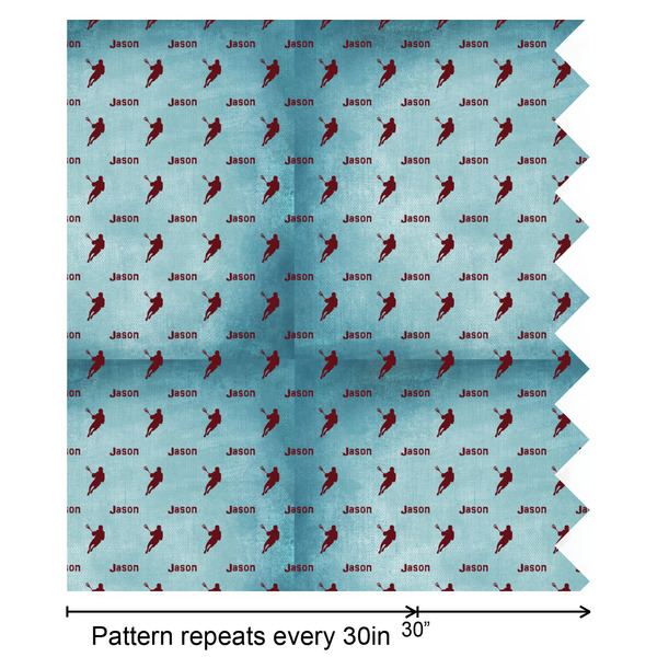 Lacrosse Wrapping Paper Roll - Matte - Partial Roll