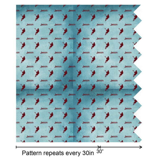 Lacrosse Wrapping Paper Roll - Satin - Partial Roll