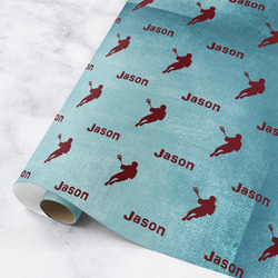Lacrosse Wrapping Paper Roll - Medium (Personalized)