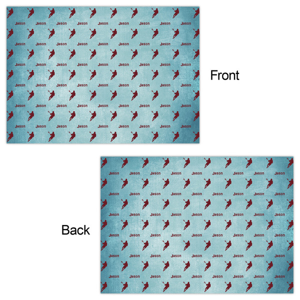 Lacrosse Wrapping Paper Sheet - Double Sided - Front & Back