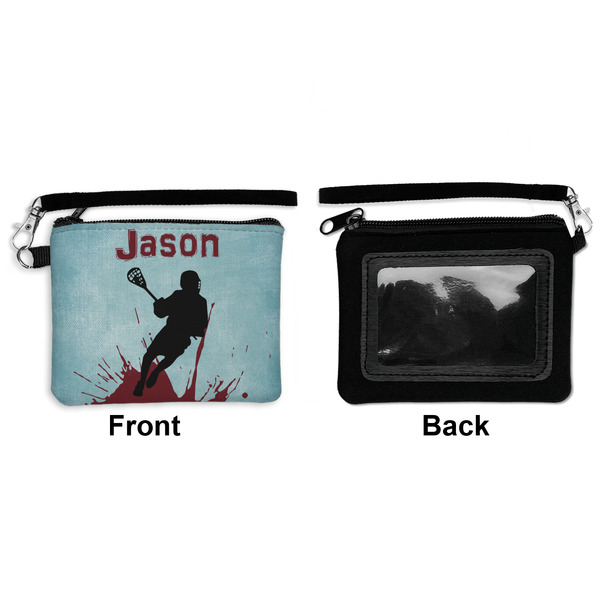 Lacrosse Wristlet ID Cases - Front & Back