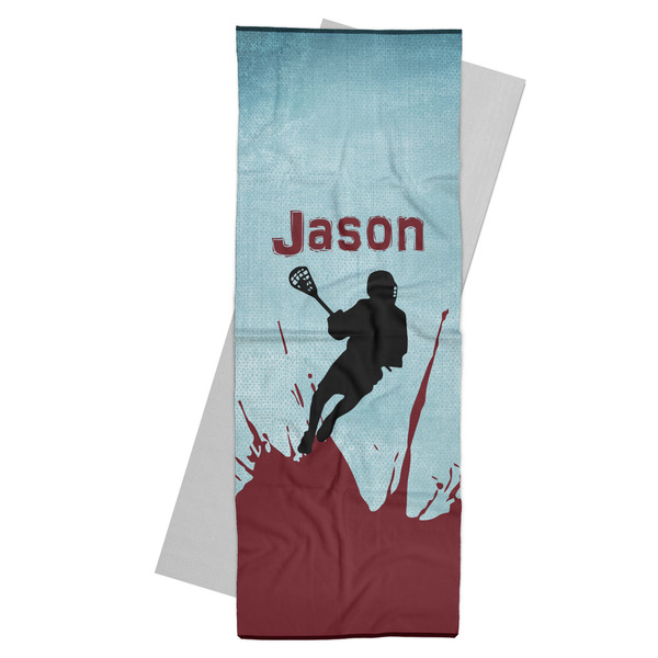 Custom Lacrosse Yoga Mat Towel (Personalized)