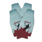 Lacrosse Zipper Bottle Cooler - Set of 4 (Personalized)