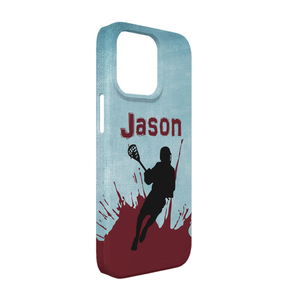 Custom Lacrosse iPhone Case - Plastic - iPhone 13 Pro (Personalized)