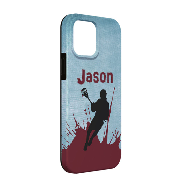 Custom Lacrosse iPhone Case - Rubber Lined - iPhone 13 (Personalized)