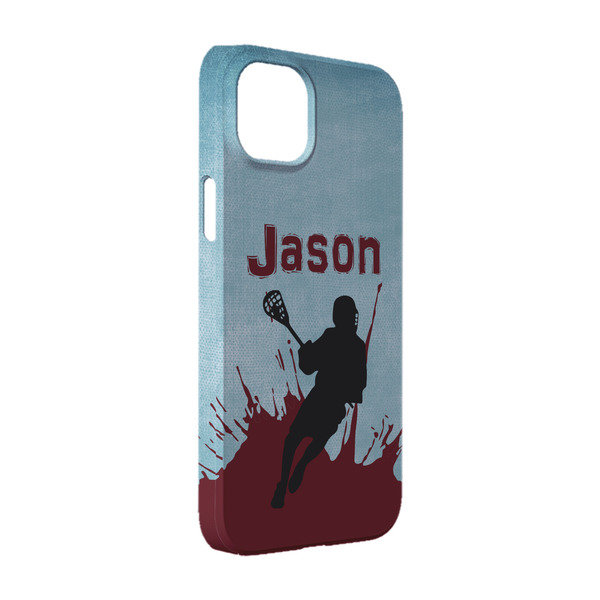 Custom Lacrosse iPhone Case - Plastic - iPhone 14 Pro (Personalized)