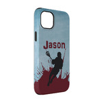 Lacrosse iPhone Case - Rubber Lined - iPhone 14 Pro (Personalized)
