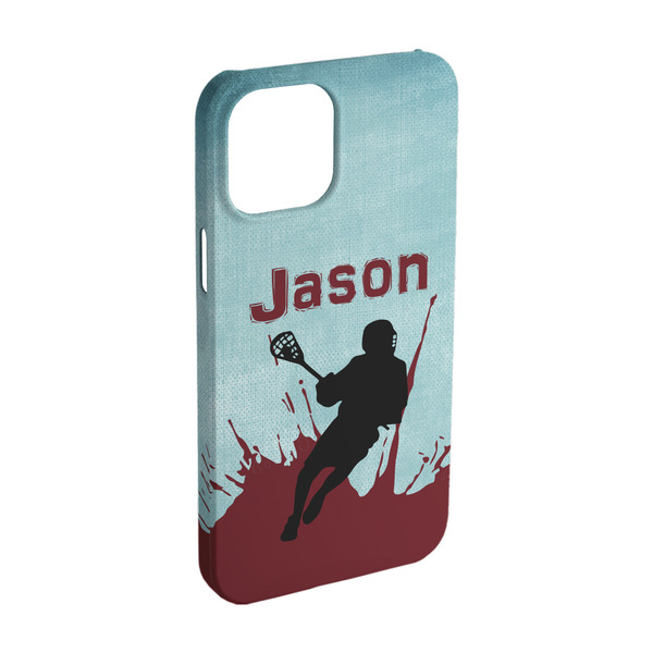 Custom Lacrosse iPhone Case - Plastic - iPhone 15 (Personalized)