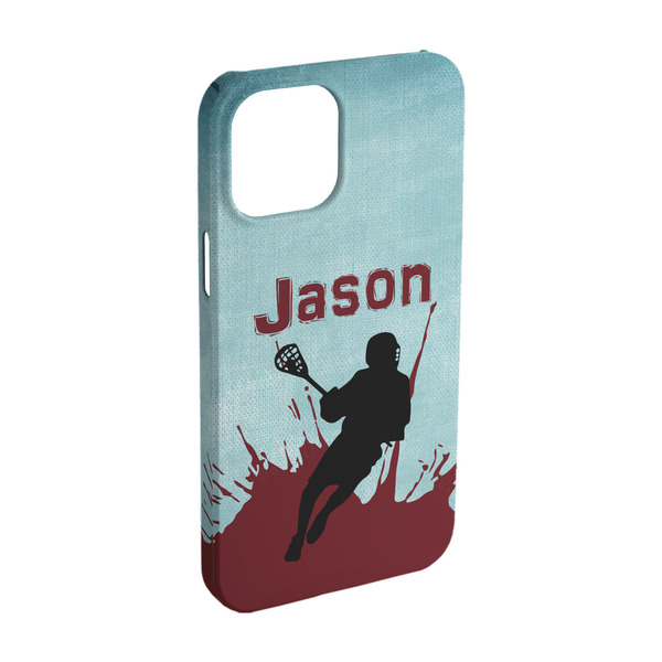 Custom Lacrosse iPhone Case - Plastic - iPhone 15 Pro (Personalized)