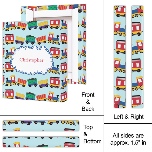 Trains 11x14 - Canvas Print - Approval