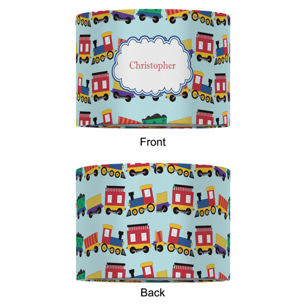 Trains 12" Drum Lampshade - APPROVAL (Fabric)