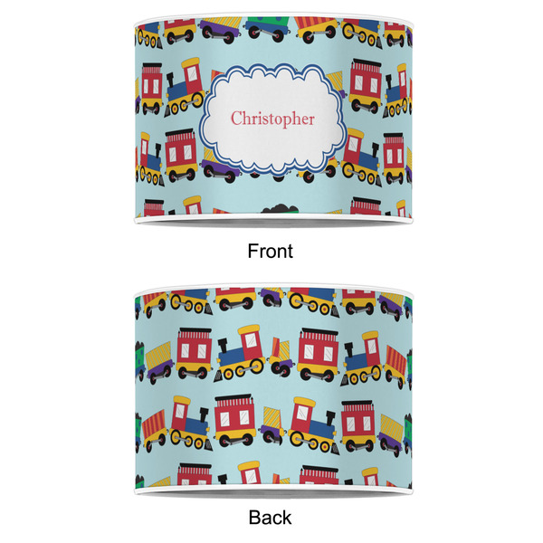 Trains 12" Drum Lampshade - APPROVAL (Poly Film)