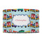 Trains 12" Drum Lampshade - FRONT (Fabric)