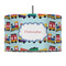 Trains 12" Drum Pendant Lamp - Fabric (Personalized)