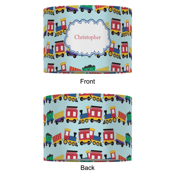 Trains 16" Drum Lampshade - APPROVAL (Fabric)