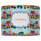 Trains 16" Drum Lampshade - FRONT (Fabric)