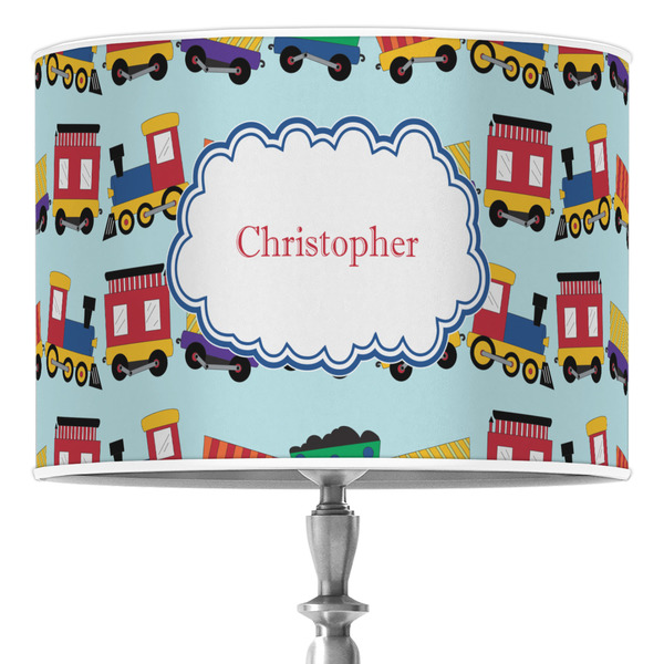 Custom Trains Drum Lamp Shade (Personalized)
