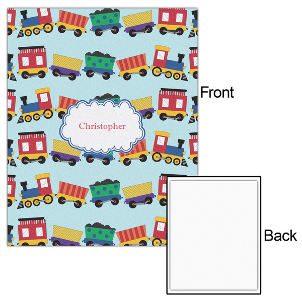 Trains 16x20 - Matte Poster - Front & Back