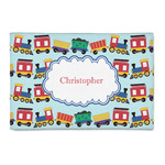 Trains 2' x 3' Indoor Area Rug (Personalized)