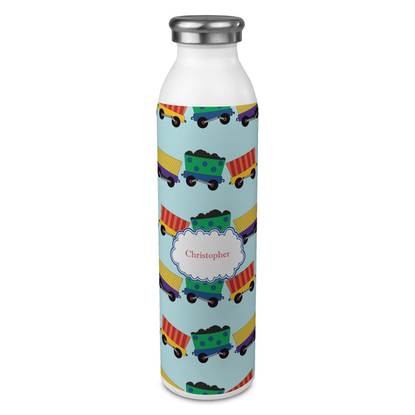 Custom Trains 20oz Stainless Steel Water Bottle - Full Print (Personalized)