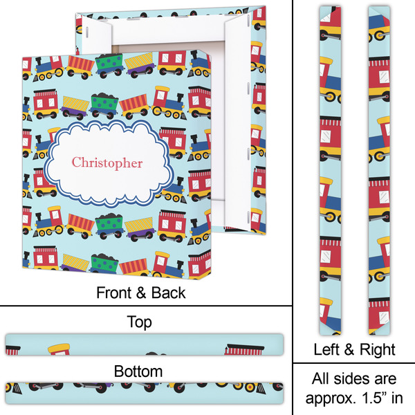 Trains 20x24 - Canvas Print - Approval