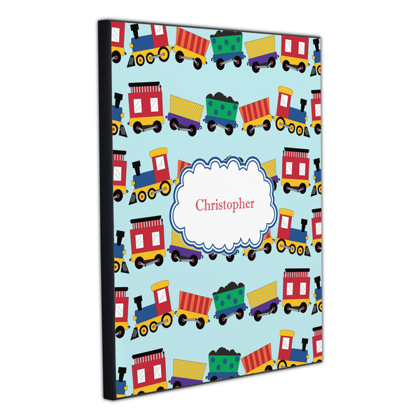 Trains 20x24 Wood Print - Angle View