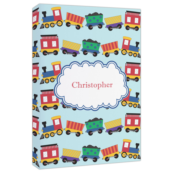 Custom Trains Canvas Print - 20x30 (Personalized)