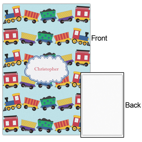 Trains 20x30 - Matte Poster - Front & Back
