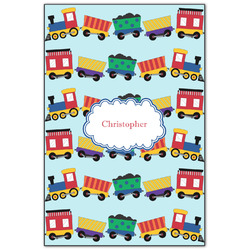 Trains Wood Print - 20x30 (Personalized)