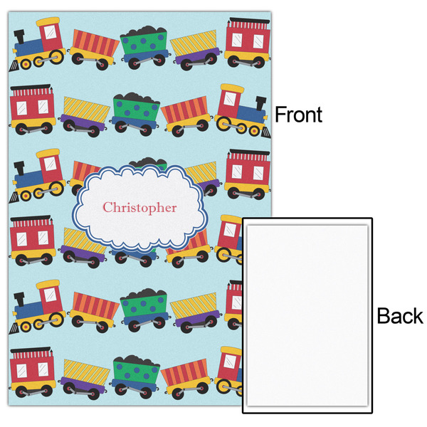 Trains 24x36 - Matte Poster - Front & Back