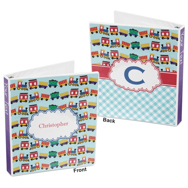 Trains 3-Ring Binder Front and Back