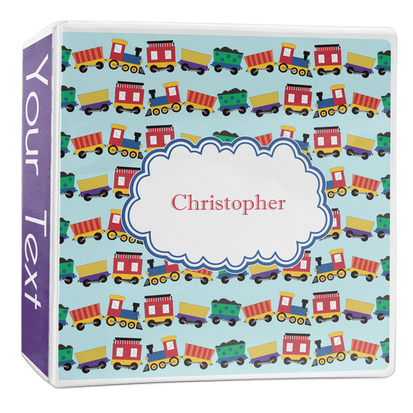 Custom Trains 3-Ring Binder - 2 inch (Personalized)
