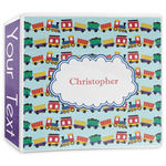 Trains 3-Ring Binder - 3 inch (Personalized)
