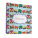 Trains 3 Ring Binder - Full Wrap - 1" (Personalized)
