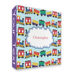 Trains 3 Ring Binder - Full Wrap - 2" (Personalized)
