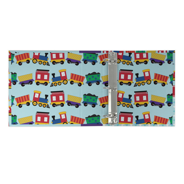 Trains 3 Ring Binders - Full Wrap - 2" - OPEN INSIDE