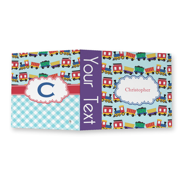 Trains 3 Ring Binders - Full Wrap - 2" - OPEN OUTSIDE