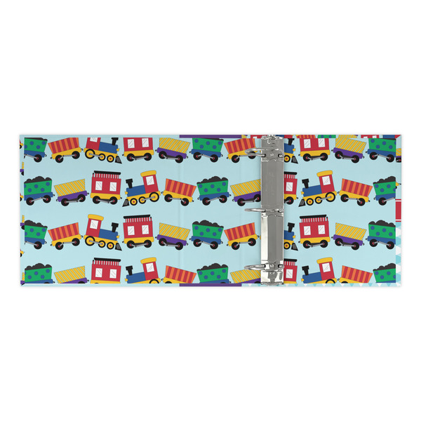 Trains 3 Ring Binders - Full Wrap - 3" - OPEN INSIDE