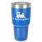Trains 30 oz Stainless Steel Tumbler - Royal Blue - Single-Sided (Personalized)