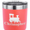Trains 30 oz Stainless Steel Ringneck Tumbler - Coral - CLOSE UP
