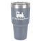 Trains 30 oz Stainless Steel Ringneck Tumbler - Grey - Front