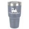Trains 30 oz Stainless Steel Tumbler - Grey - Single-Sided (Personalized)