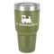 Trains 30 oz Stainless Steel Ringneck Tumbler - Olive - Front