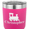 Trains 30 oz Stainless Steel Ringneck Tumbler - Pink - CLOSE UP